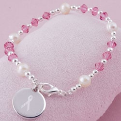 Breast Cancer Awareness Designer Bangle Bracelet  