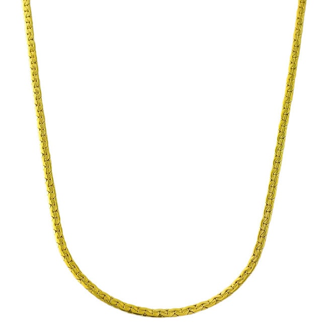 14k Yellow Gold Flat Boston link Chain  