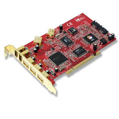 SIIG USB 2.0/ FireWire/ SATA Combo PCI Card Overstock Shopping Big
