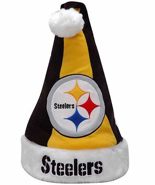 Colorblock Santa Hat   Pittsburgh Steelers  