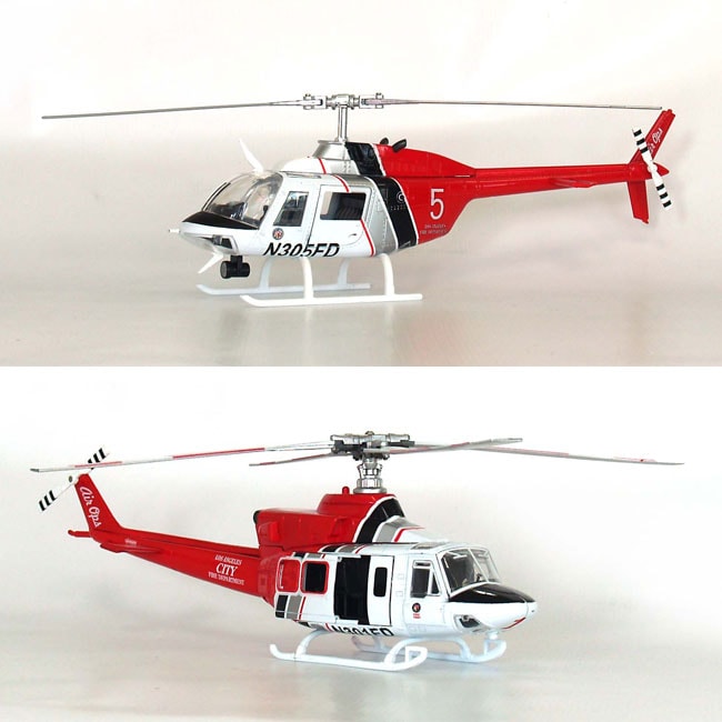Diecast Los Angeles Fire Department Helicopter Models (Set of 2 