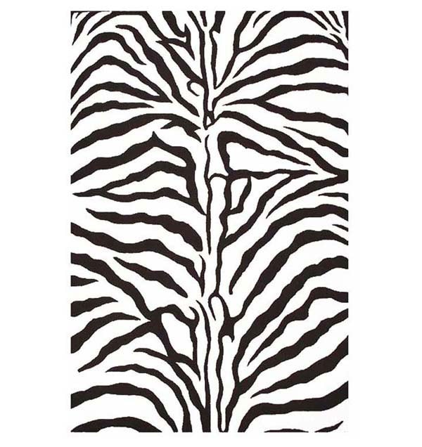 Hand tufted Zebra Stripe Wool Rug (8 9 x 13)  