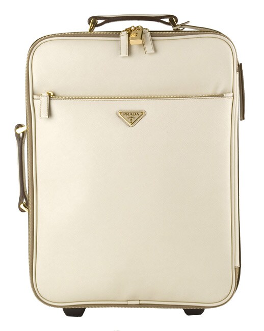 Prada Medium Cera Saffiano Leather Rolling Suitcase - 11134422 ...  