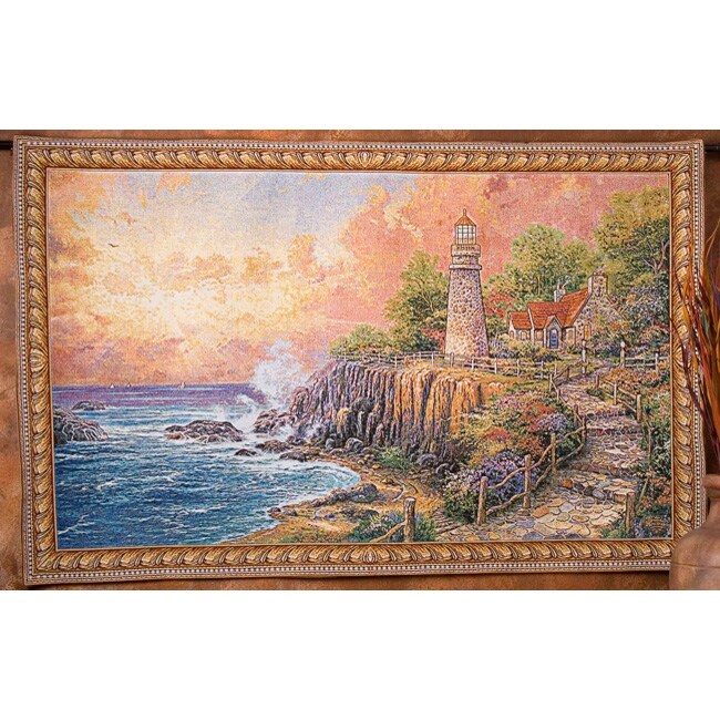 Thomas Kinkade Scenic Lighthouse Wall Art Tapestry 11153365