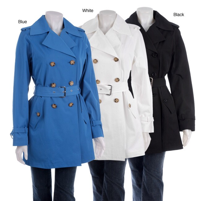 MICHAEL Michael Kors Womens Belted Trench Coat  