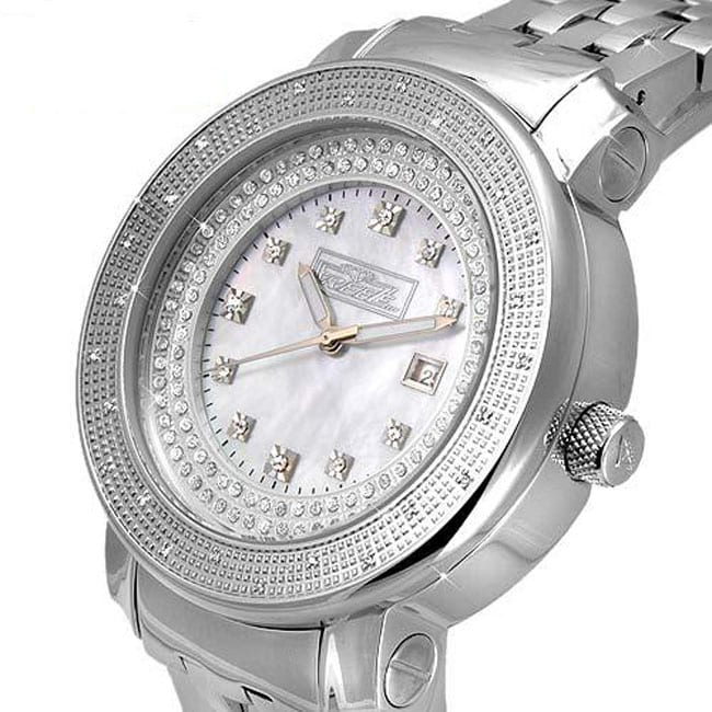 Freeze Diamond Mens Stainless Steel Watch  