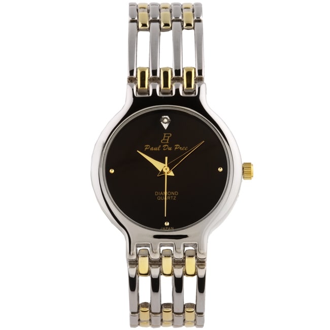 Croton Men's 'Famous Look' Diamond Quartz Watch 11307016 Overstock