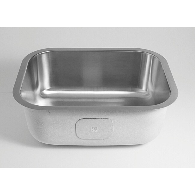 ... Undermount 16 Gauge Stainless Steel Radius Corner Single Bowl Bar Sink