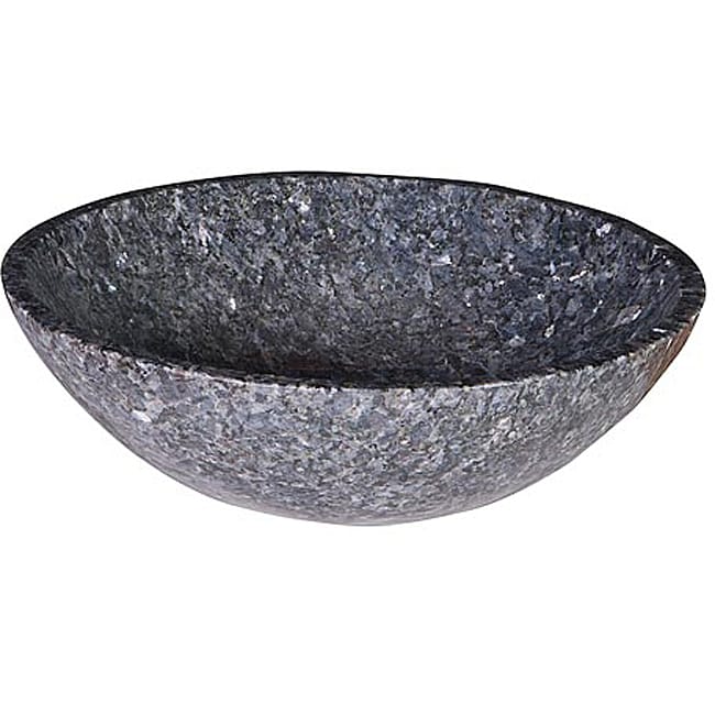 Blue Pearl Granite Vessel Basin Sink - 11379878 - Overstock.com ...