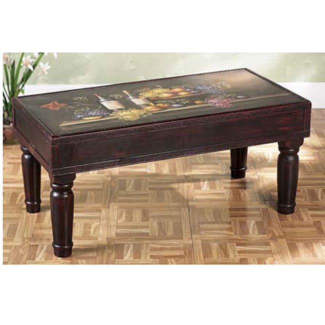 Handpainted Wooden Coffee Table (India) 1138985