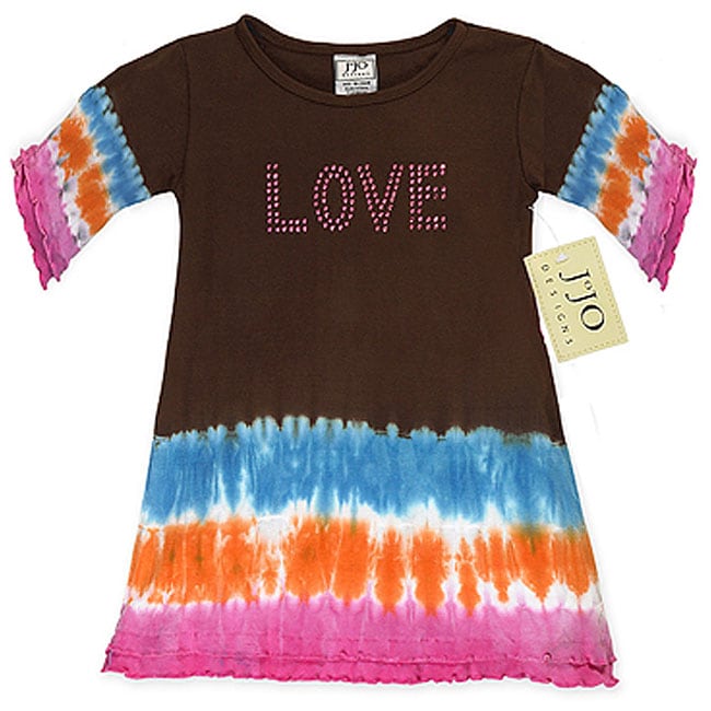 JoJo Designs Baby Girls Love Tie dye Dress  