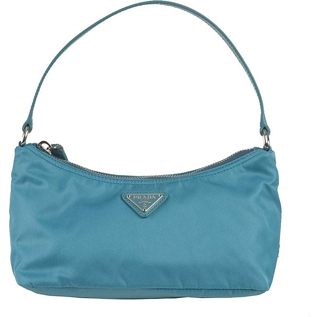 Prada \u0026#39;Tessuto Saffi\u0026#39; Small Turquoise Handbag - 11436076 ...  