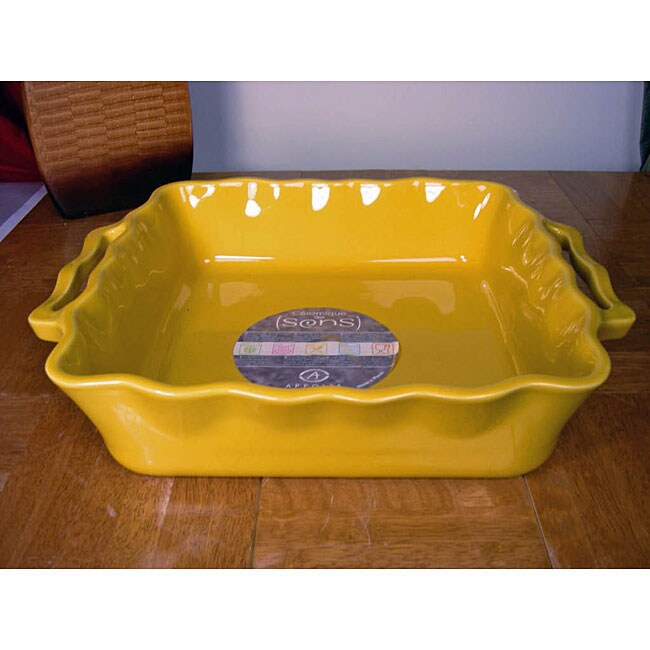 Appolia Yellow French Ceramic 12inch Baking Dish 11438075