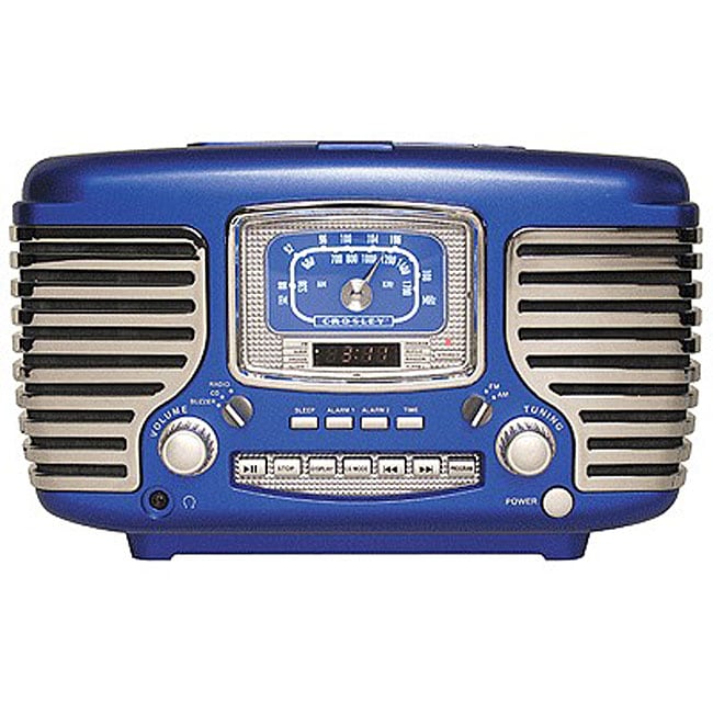 Crosley CR612BL Blue CD/Radio Alarm Clock 11509592 Shopping Top Rated LCD TVs