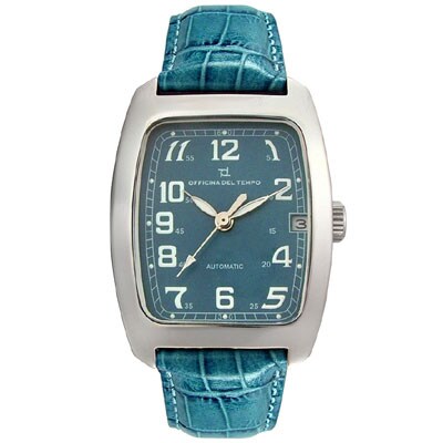 Officina Del Tempo Mens Marrakech Leather watch