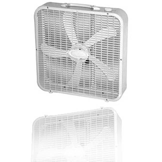 Optimus White Whisperquiet 20inch Box Fan 11544620