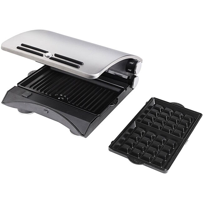 Kalorik S.S Combo Grill/ Sandwich/ Waffle Maker 11544774 Overstock
