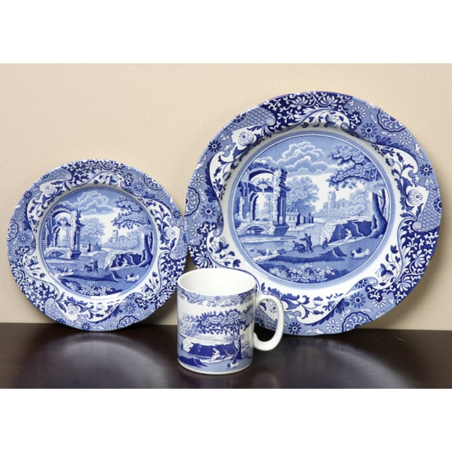 Spode Blue Italian 12piece Dinnerware Set 11557845