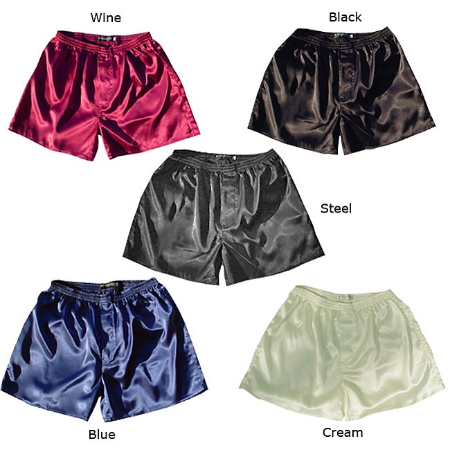 Mystic Clothing Men's Solid Satin Boxer Shorts (Pack of 5) 11577938