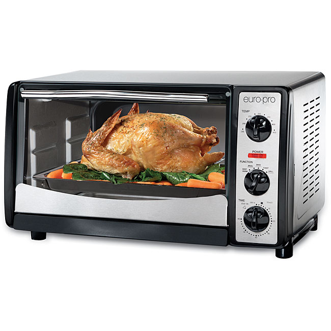 Euro Pro Brushed Stainless Steel Convection Oven 11578359 Overstock
