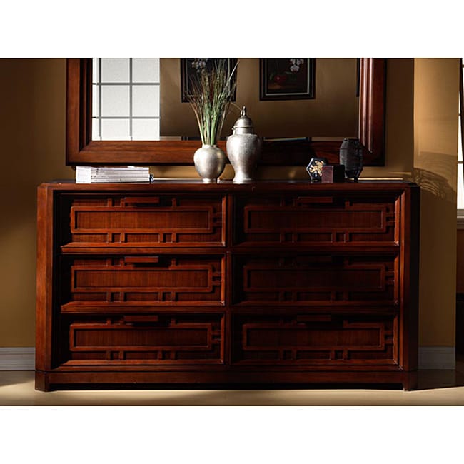 Kyomi Asian style Six drawer Dresser  