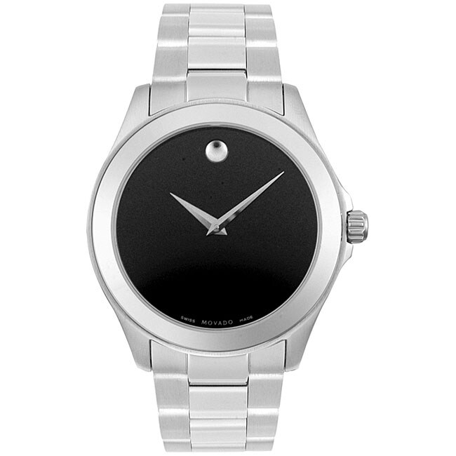Movado Junior Sport Men's Stainless Steel Watch 11587567 Overstock