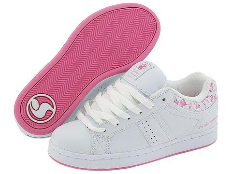 DVS Shoe Company Kids Kids Berra 3 (Toddler/Youth) White/Pink Mushy 
