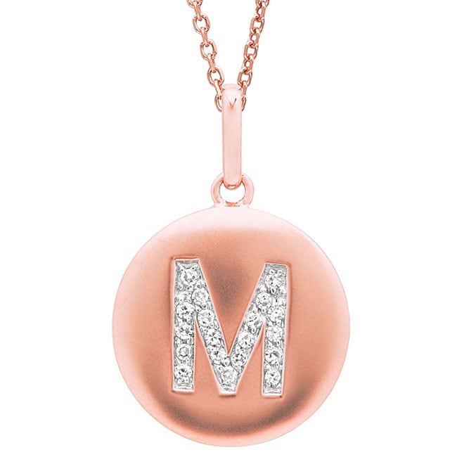 14k Rose Gold Diamond Initial M Disc Necklace Today $219.99 5.0 (3