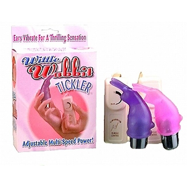 Wittle Wabbit Purple Tickler Vibrator Oversto