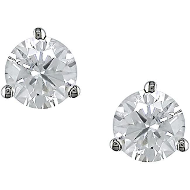 Miadora 14k Gold 1/3ct TDW IGL Certified Diamond Stud Earrings