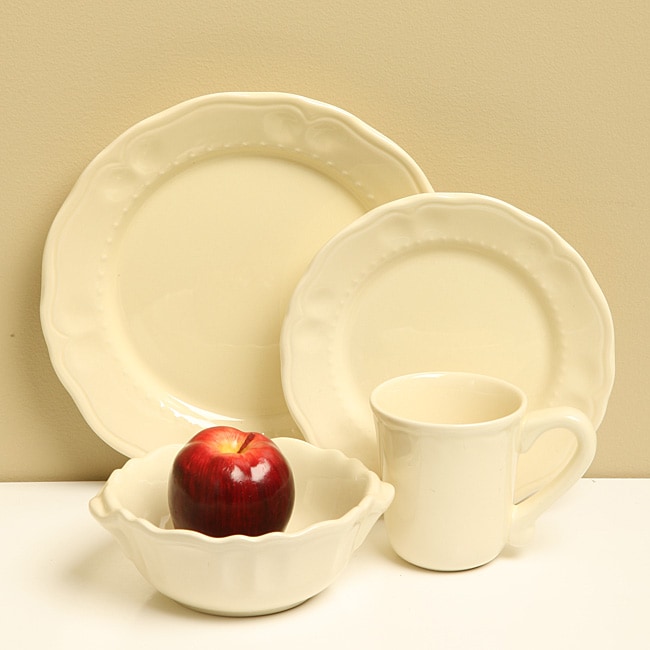 Zrike 'Tuscany Cream' 16piece Dinnerware Set Overstock Shopping