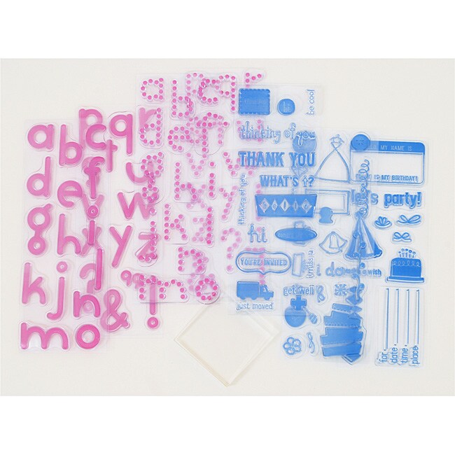 KI Memories 104 piece All Occasion Clear Stamp Kit with Block