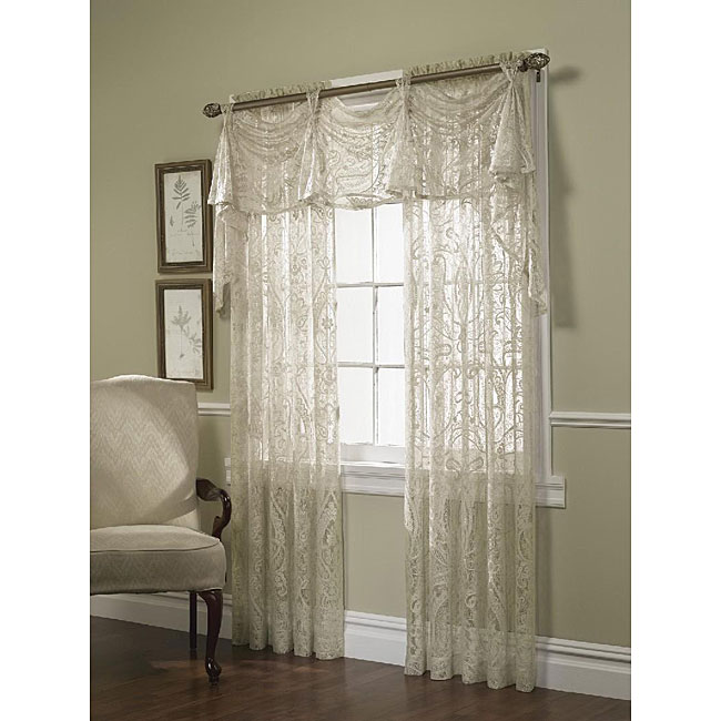 Sultan Lace Window Curtain Panel (52 in. x 84 in.)