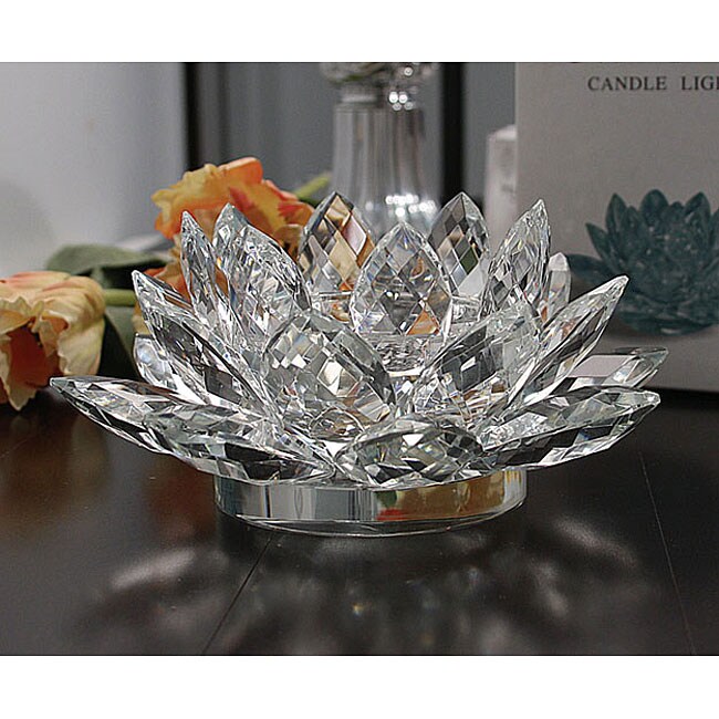 Crystal Lotus Candle Holder - Overstock Shopping - Great Deals on ...