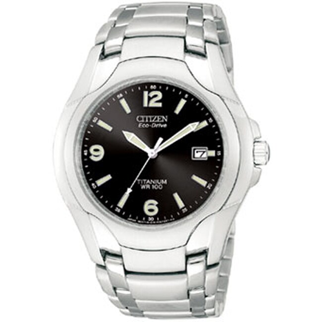 Citizen Eco Drive Mens Titanium Bracelet Watch  