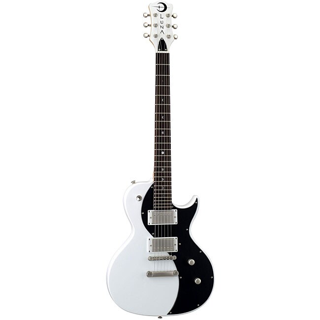 Luna Neo Single Cutaway White Electric Guitar  