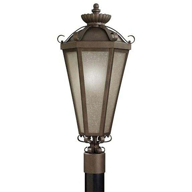 Legacy Bronze 1 light Outdoor Post Lantern  
