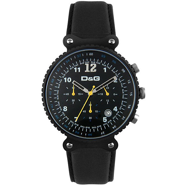 Dolce & Gabbana Mens Rhythm Black Chronograph Watch  