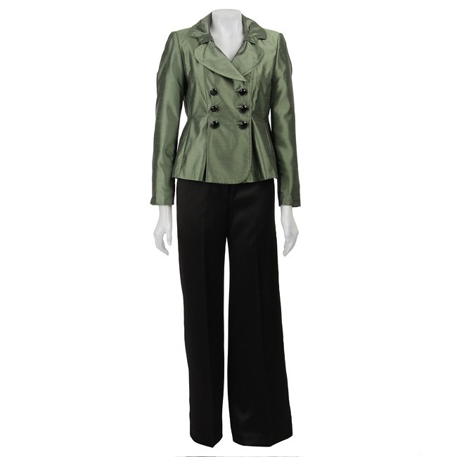 Larry Levine Women's Doublebreasted Pant Suit 12194173 Overstock