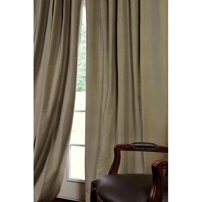 Signature Loden Cotton Silk 108 inch Curtain Panel