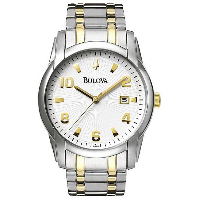 Bulova Mens Two tone Stainless Steel Watch  