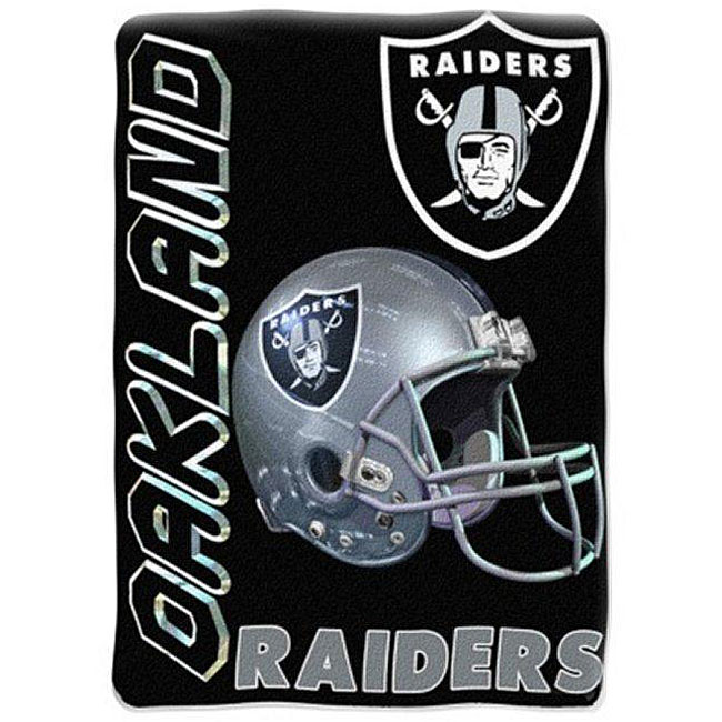 NFL Oakland Raiders Blanket Fleece Tie Blanket by gmalib327