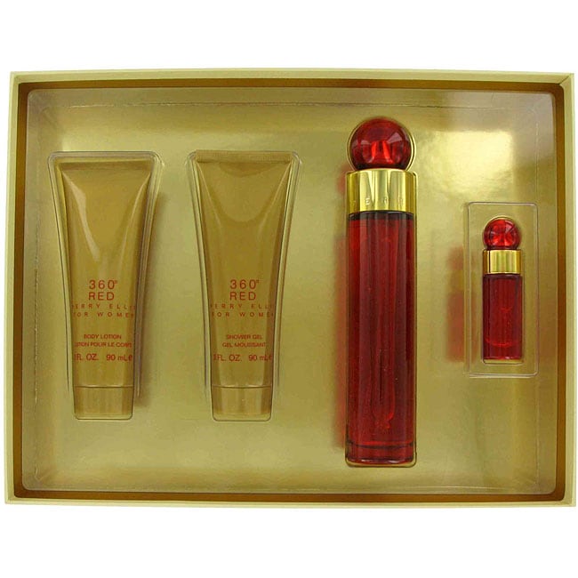 Perry Ellis 360 Red Women&Amp;#39;S 4-Piece Fragrance Gift Set - Overstock™ Shopping - Big Discounts On ...