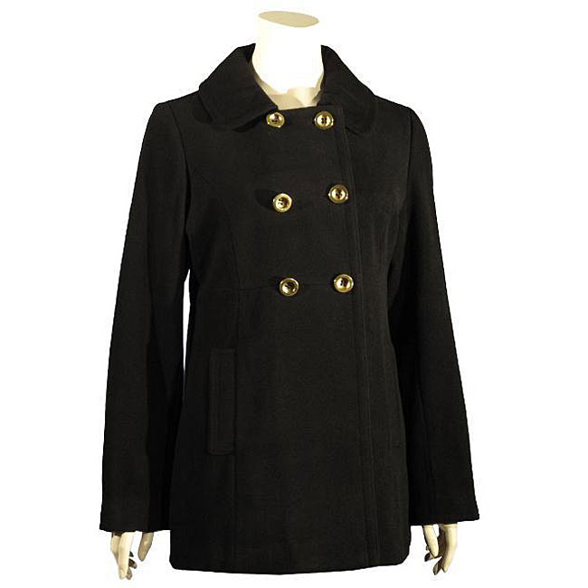 Liz Claiborne Womens Double breasted Wool Peacoat  