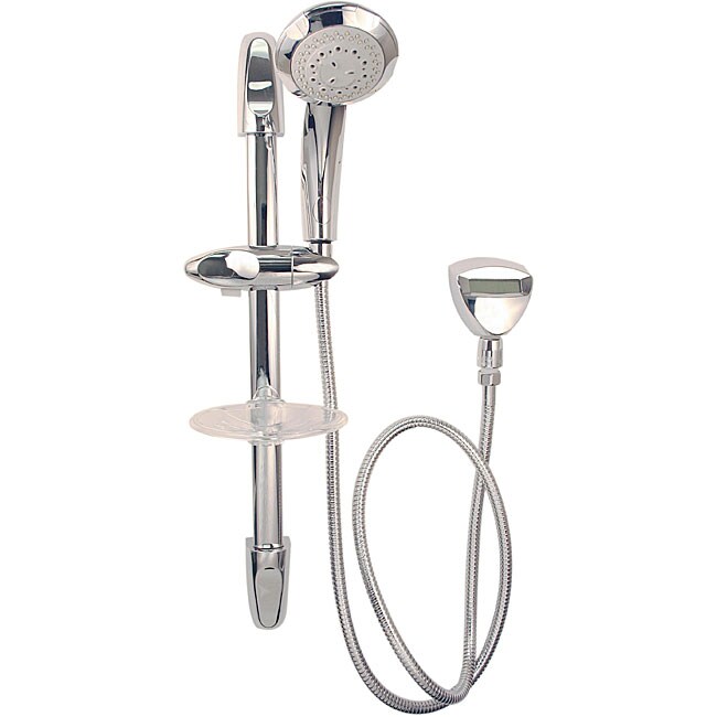 Aquadyne Chrome Temperaturesensing Wall Bar Shower Set 12296396