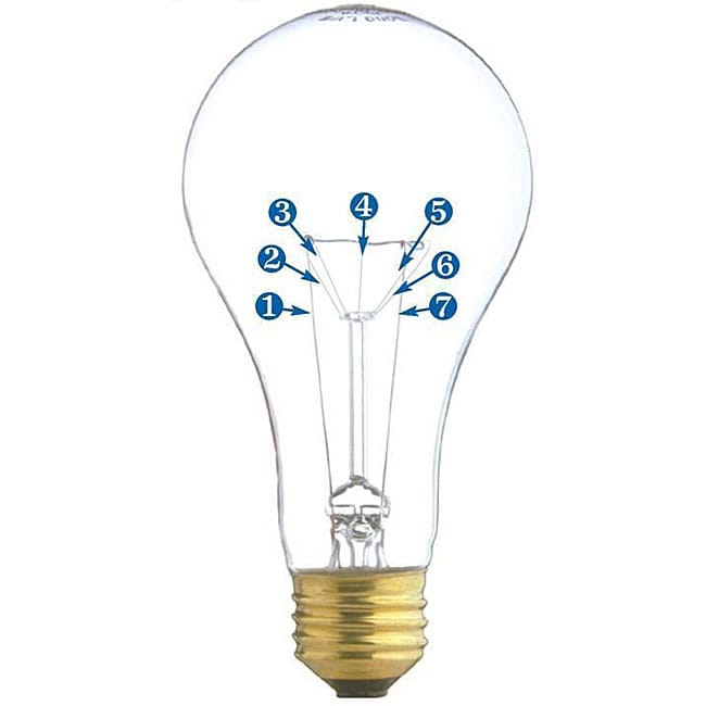 Heavy duty 40 watt Standard A19 Clear Light Bulbs (Pack of 60 
