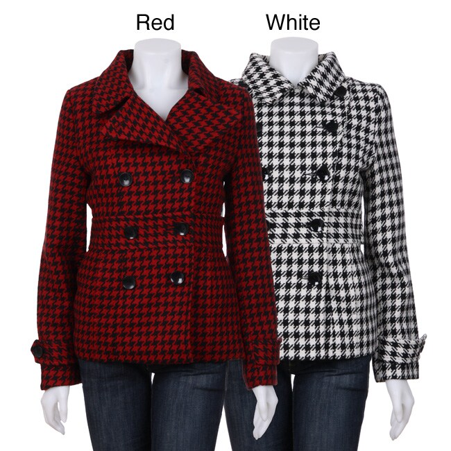Women's Houndstooth Coat 12313873 Shopping Top Rated Jackets
