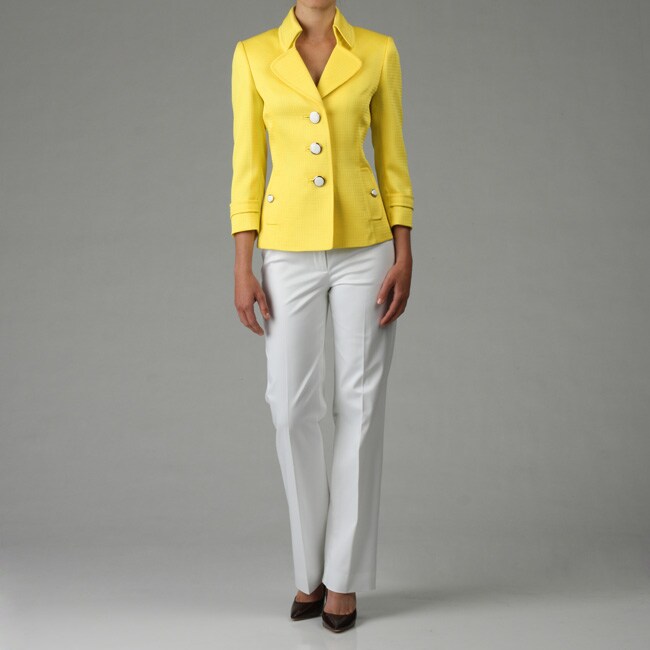 tahari yellow suit