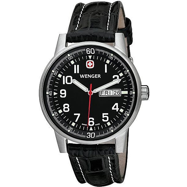 Wenger Men's Swiss Military Commando DayDate XL Black Watch 12360978