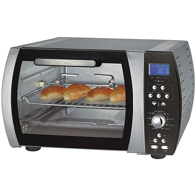 Aroma Stainless Steel Programmable Digital Toaster Oven - Overstock